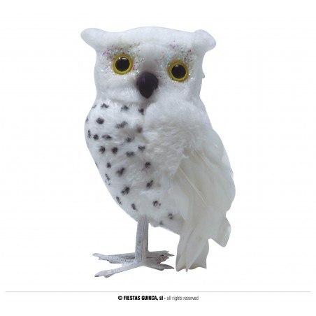 BUHO LECHUZA BLANCO 18 CMS